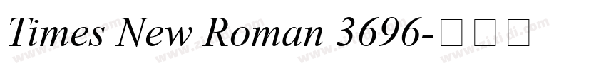 Times New Roman 3696字体转换